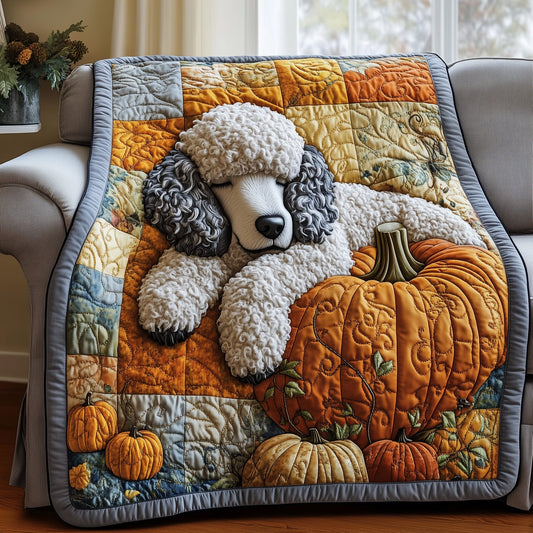 Lazy Poodle Charm Quilted Blanket GFTOTP12186