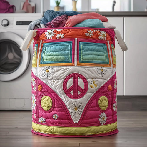 Hippie Van Quilted Laundry Basket GFTOTP12239