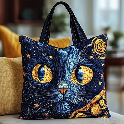 Starry Catitude Quilted Tote Bag GFTOTP12240