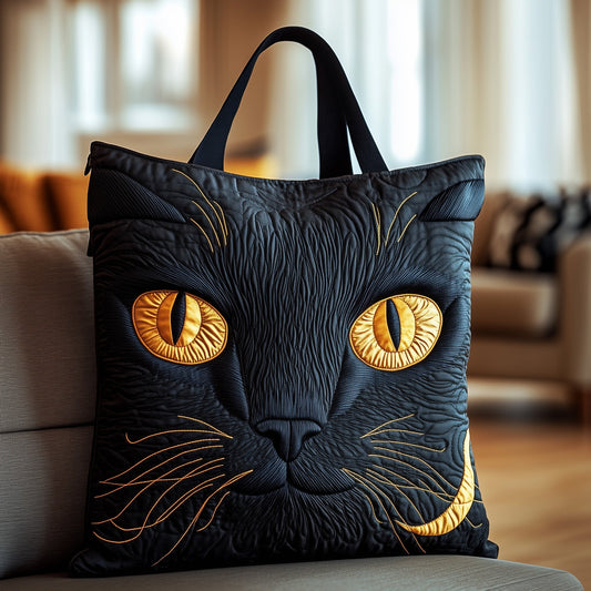 Mystic Cat Quilted Tote Bag GFTOTP12242
