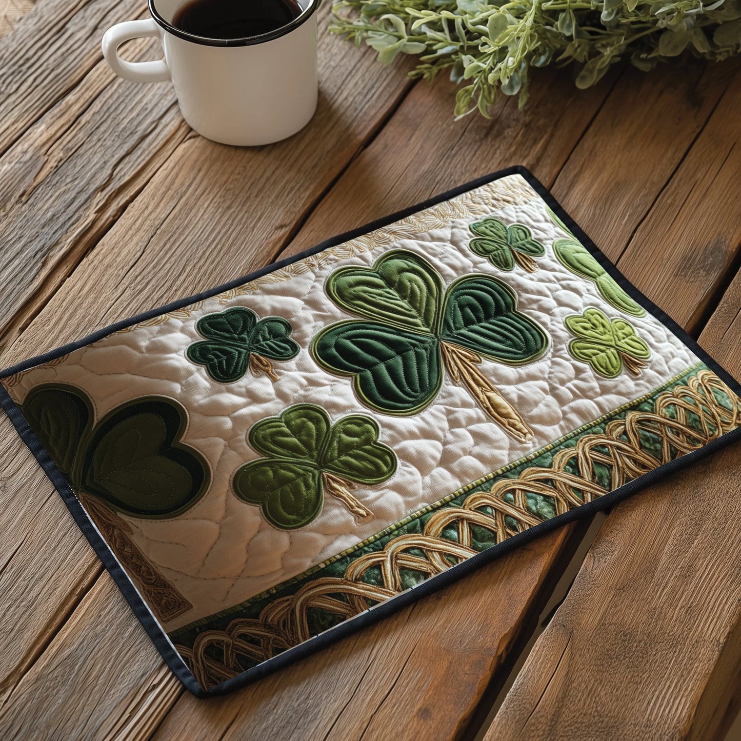 Irish Shamrock Quilted Placemat GFTOTP12249