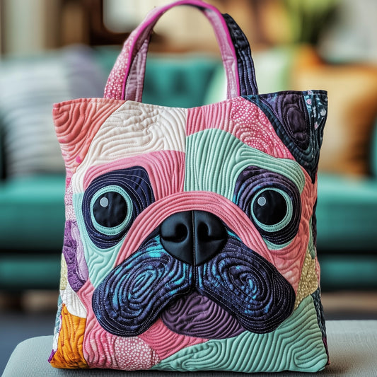 Frenchie Charm Quilted Tote Bag GFTOTP12260