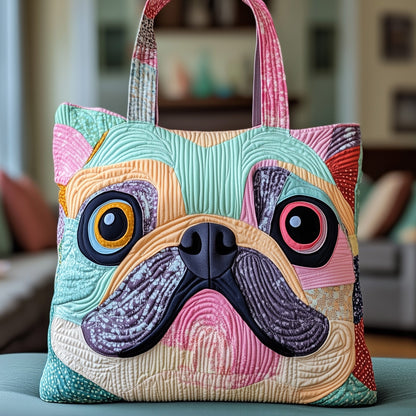 Frenchie Charm Quilted Tote Bag GFTOTP12261