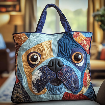 Frenchie Charm Quilted Tote Bag GFTOTP12263