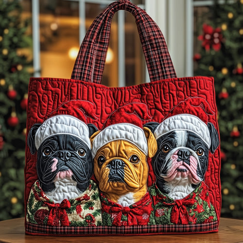 Jolly Frenchie Quilted Tote Bag GFTOTP12267