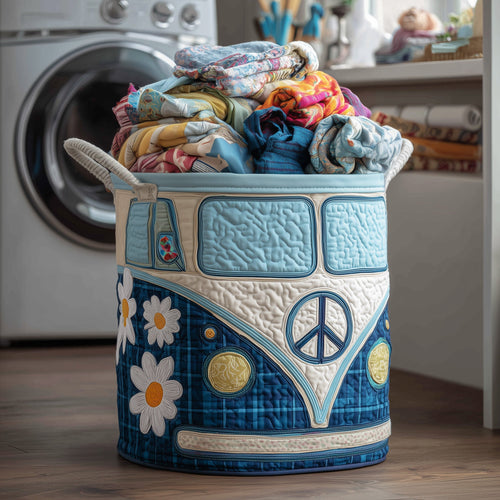 Hippie Van Quilted Laundry Basket GFTOTP12280