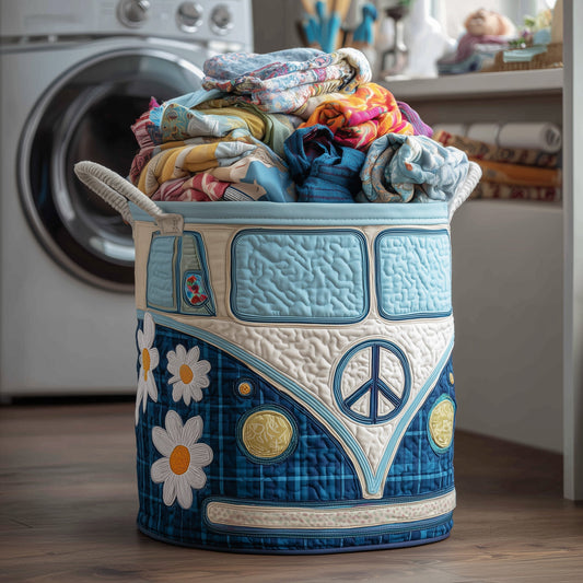 Hippie Van Quilted Laundry Basket GFTOTP12280