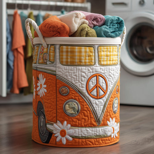 Hippie Van Quilted Laundry Basket GFTOTP12282
