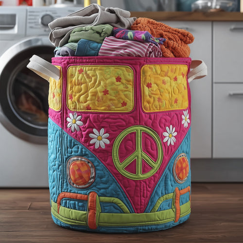 Hippie Van Quilted Laundry Basket GFTOTP12283