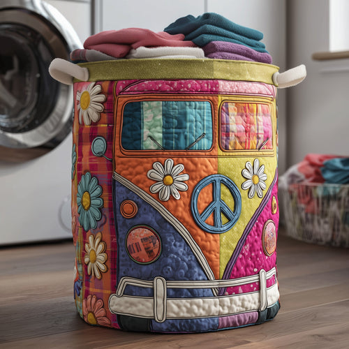 Hippie Van Quilted Laundry Basket GFTOTP12286
