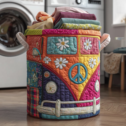 Hippie Van Quilted Laundry Basket GFTOTP12287