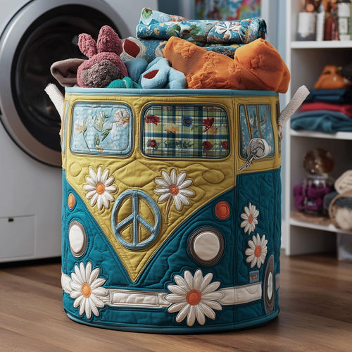 Hippie Van Quilted Laundry Basket GFTOTP12288