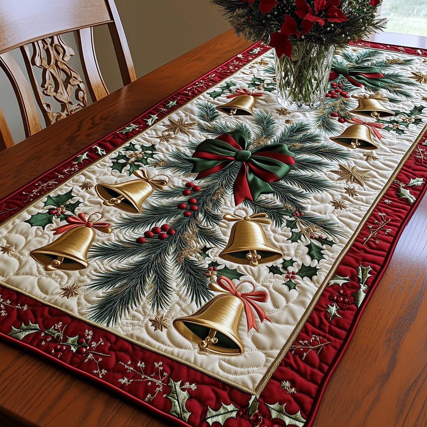 Yuletide Vibes Quilted Table Runner GFTOTP12324