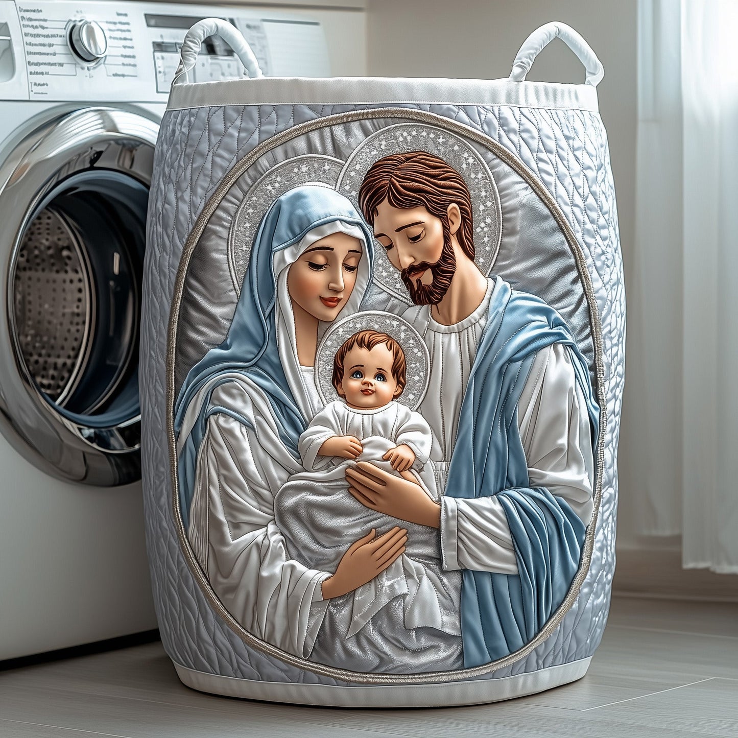 Nativity Quilted Laundry Basket GFTOTP12346
