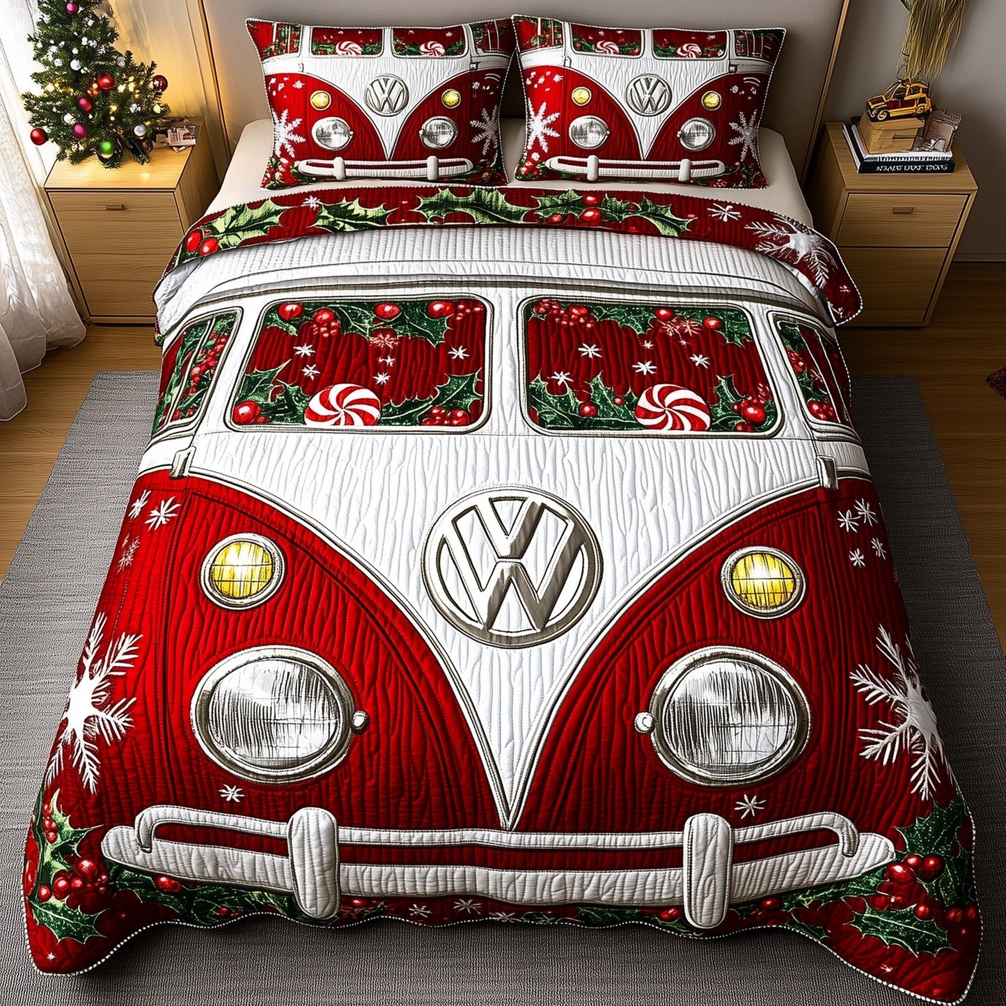 Sweet Stripe Camper Duvet Cover Set GFTOTP12375