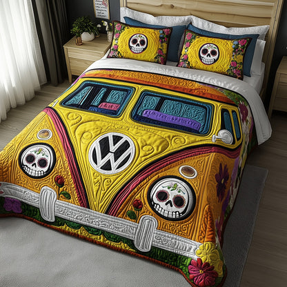 Día de los Muertos Camper Duvet Cover Set GFTOTP12384