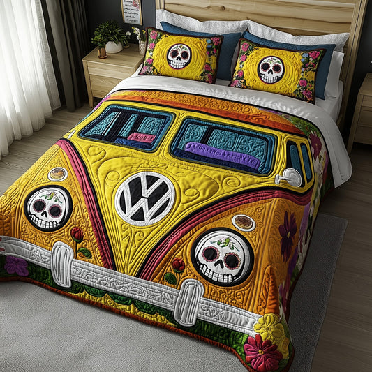 Día de los Muertos Camper Duvet Cover Set GFTOTP12384