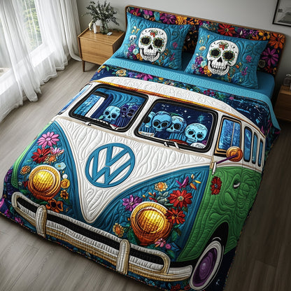 Día de los Muertos Camper Duvet Cover Set GFTOTP12385