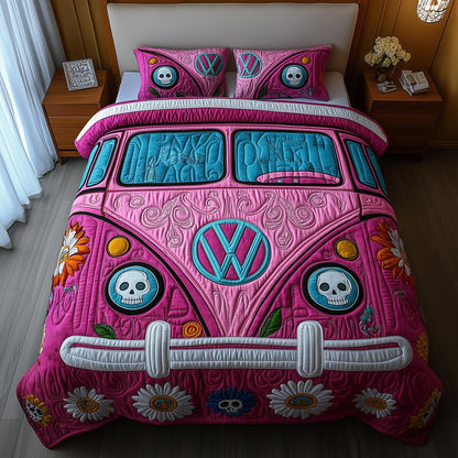 Día de los Muertos Camper Duvet Cover Set GFTOTP12387
