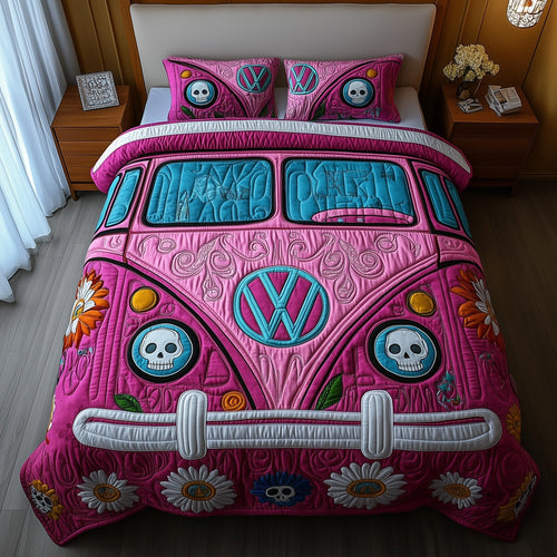 Día de los Muertos Camper Duvet Cover Set GFTOTP12387