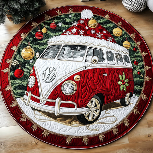 Yuletide Van Quilted Round Mat GFTOTP12391