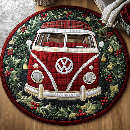 Yuletide Van Quilted Round Mat GFTOTP12393