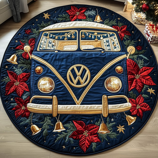 Yuletide Van Quilted Round Mat GFTOTP12396