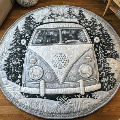 Snowy Road Quilted Round Mat GFTOTP12398