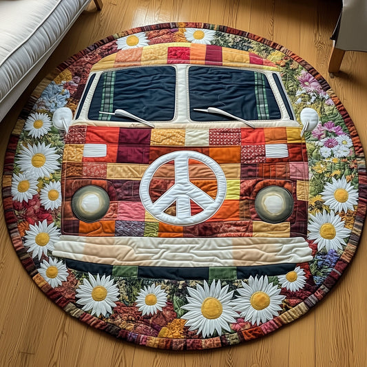 Hippie Van Quilted Round Mat GFTOTP12400