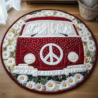 Hippie Van Quilted Round Mat GFTOTP12401