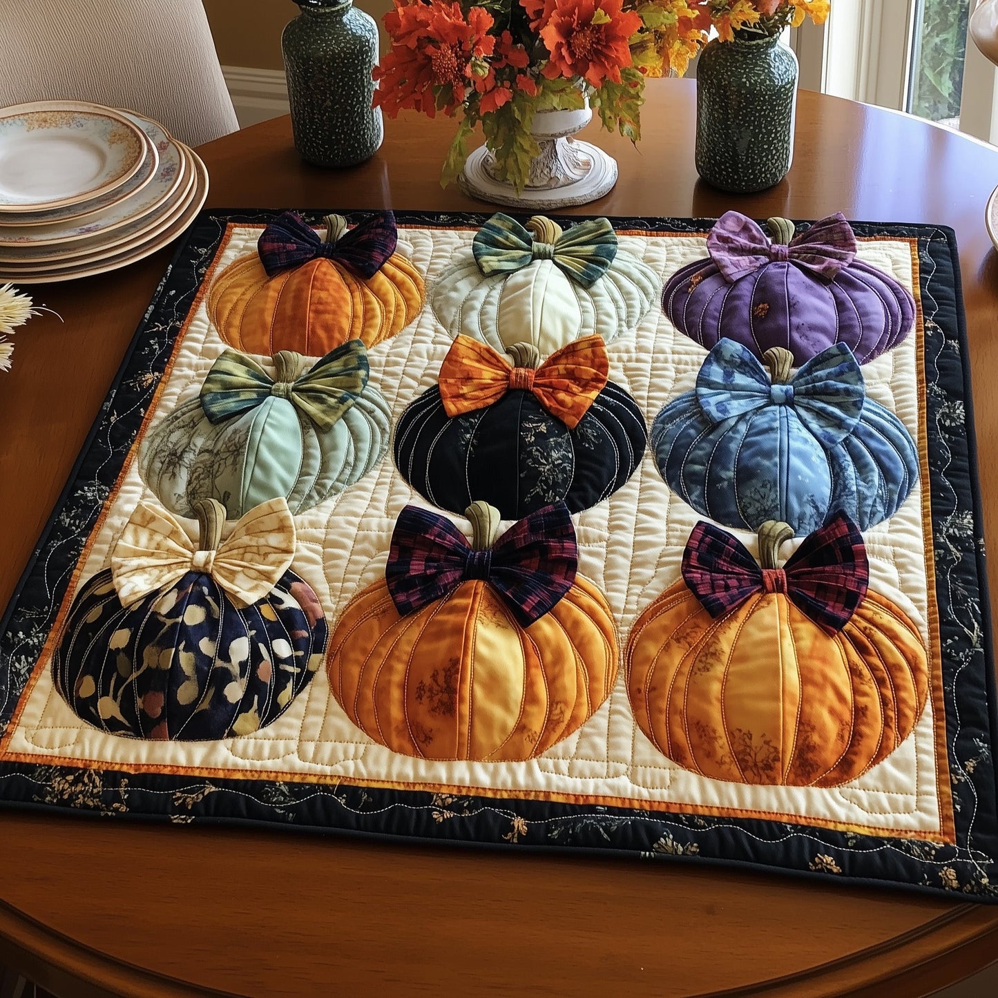 Pumpkin Haven Quilted Table Topper GFTOTP12433