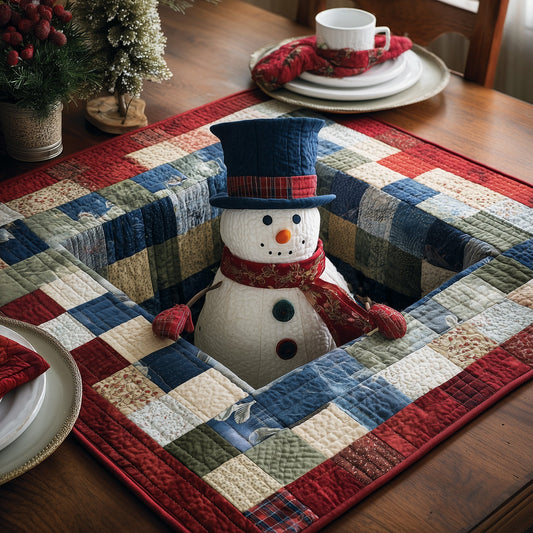 Christmas Snowman Quilted Table Topper GFTOTP12440