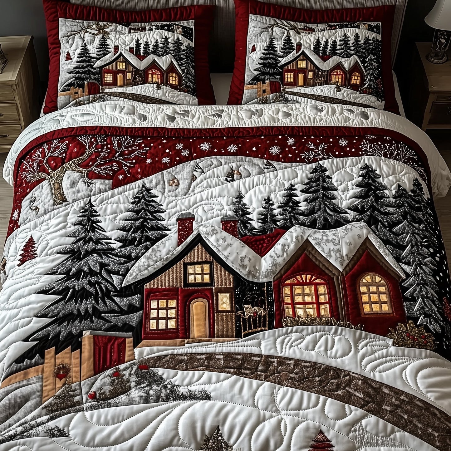 Christmas Village Duvet Cover Set GFTOTP12456