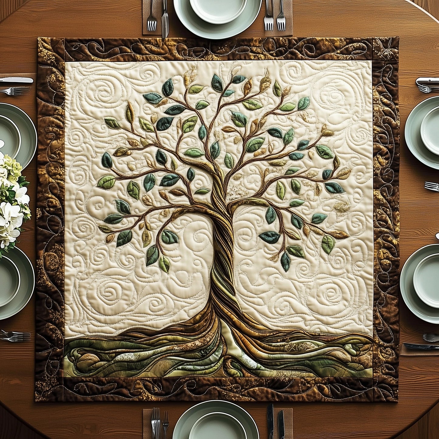 Nature Harmony Quilted Table Topper GFTOTP12461