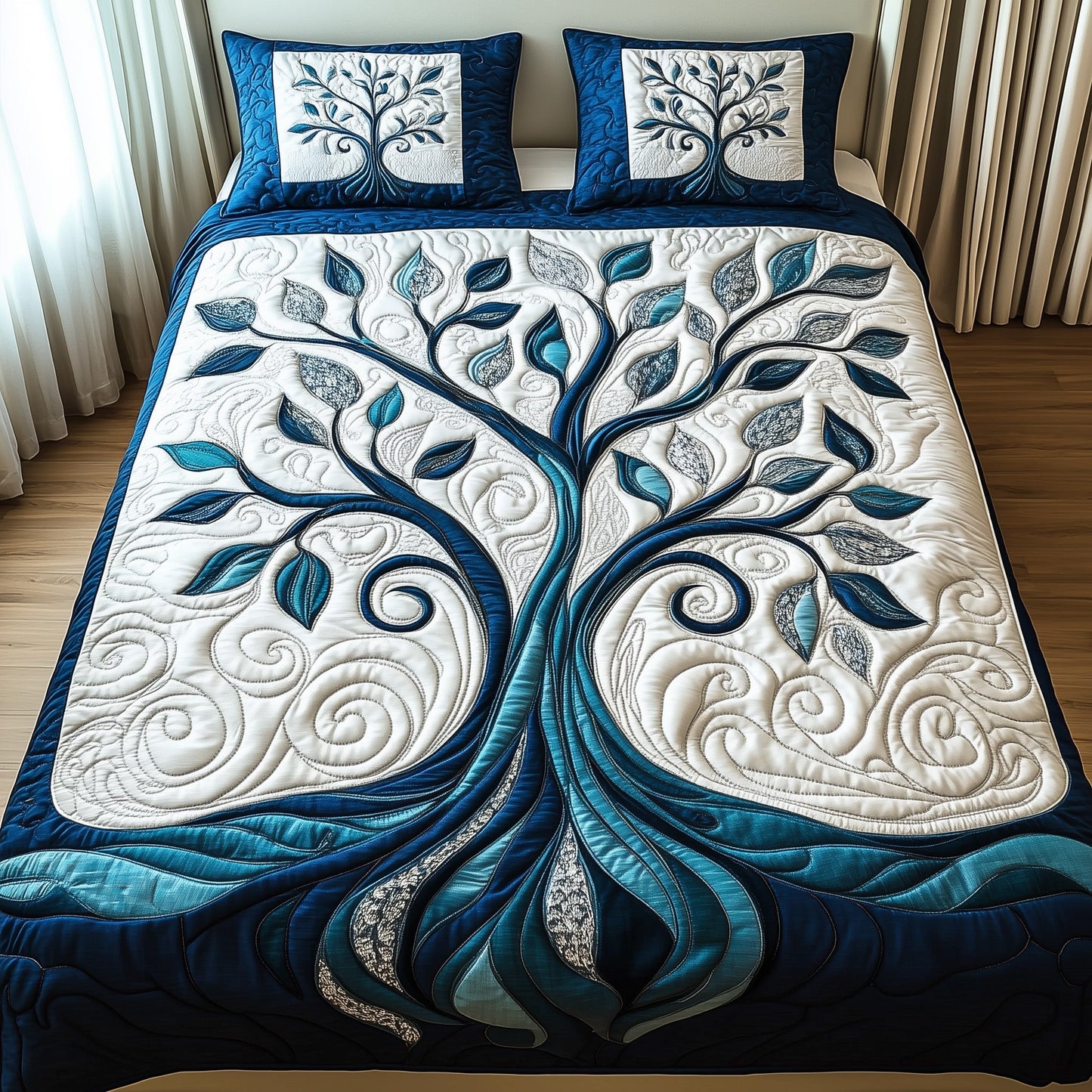 Nature Harmony 3-Piece Quilted Bedding Set GFTOTP12467