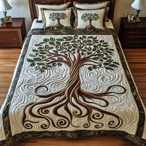 Nature Harmony 3-Piece Quilted Bedding Set GFTOTP12468
