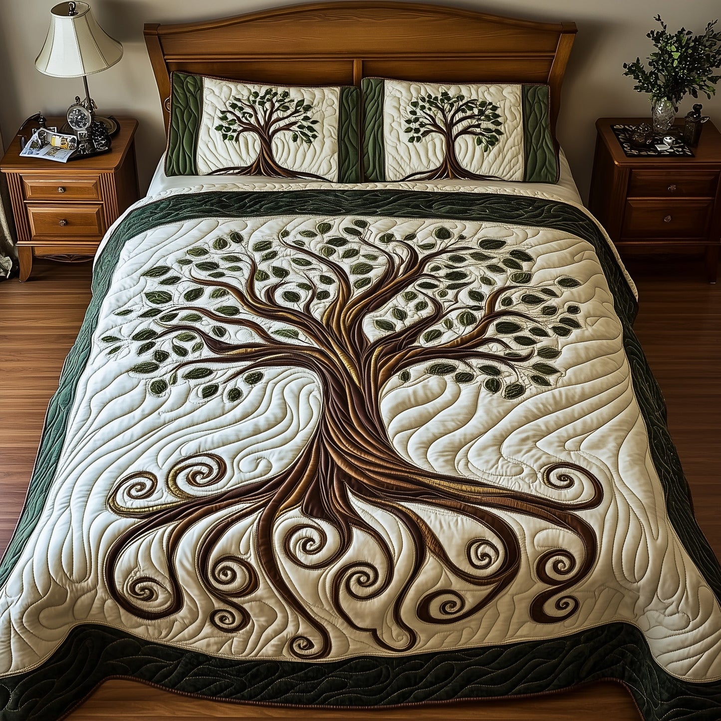 Nature Harmony 3-Piece Quilted Bedding Set GFTOTP12469
