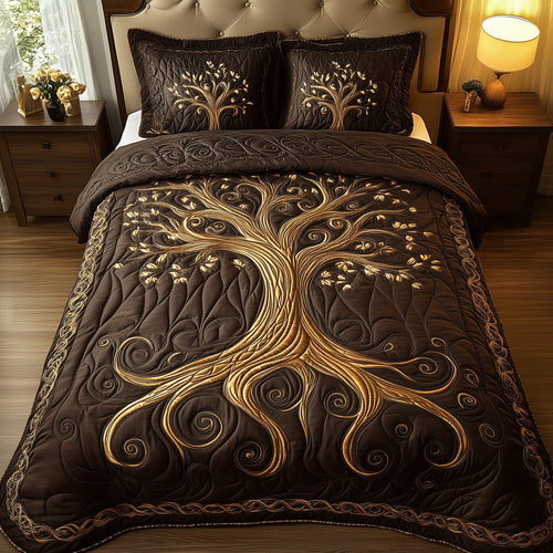 Nature Harmony 3-Piece Quilted Bedding Set GFTOTP12470