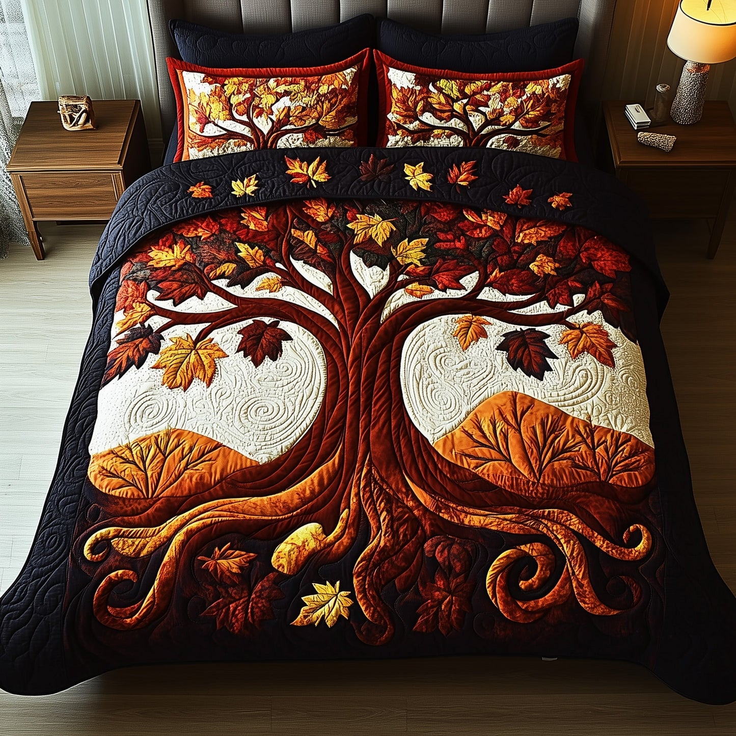 Autumn Breeze 3-Piece Quilted Bedding Set GFTOTP12472