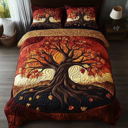 Autumn Breeze 3-Piece Quilted Bedding Set GFTOTP12473