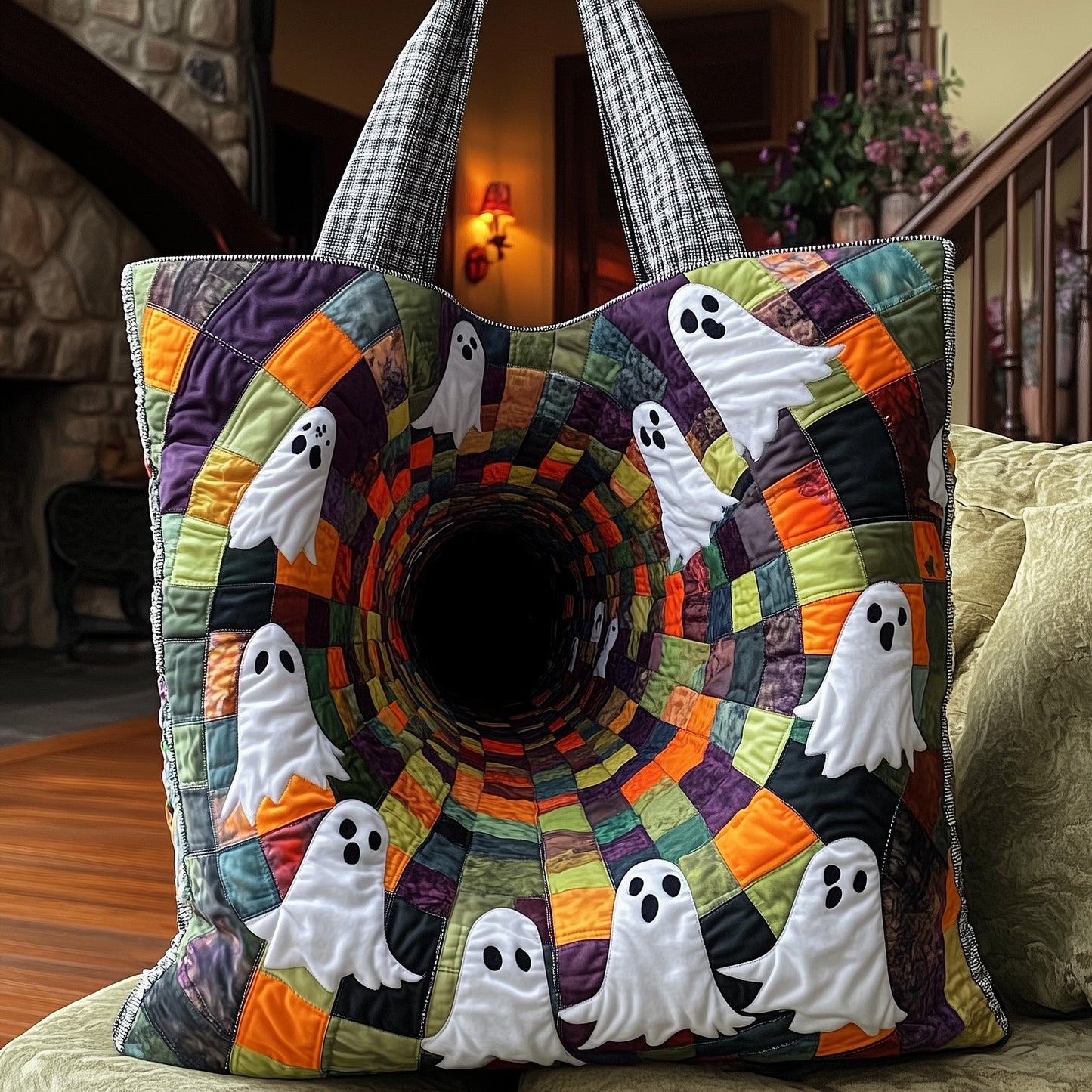 Spooky Season Quilted Tote Bag GFTOTP12498