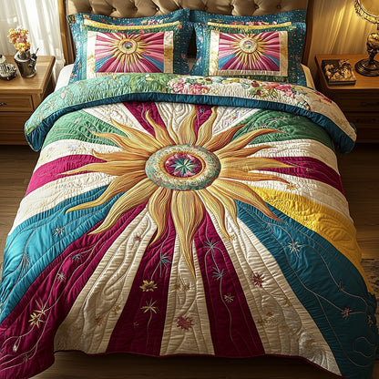 Golden Sunburst Duvet Cover Set GFTOTP12510