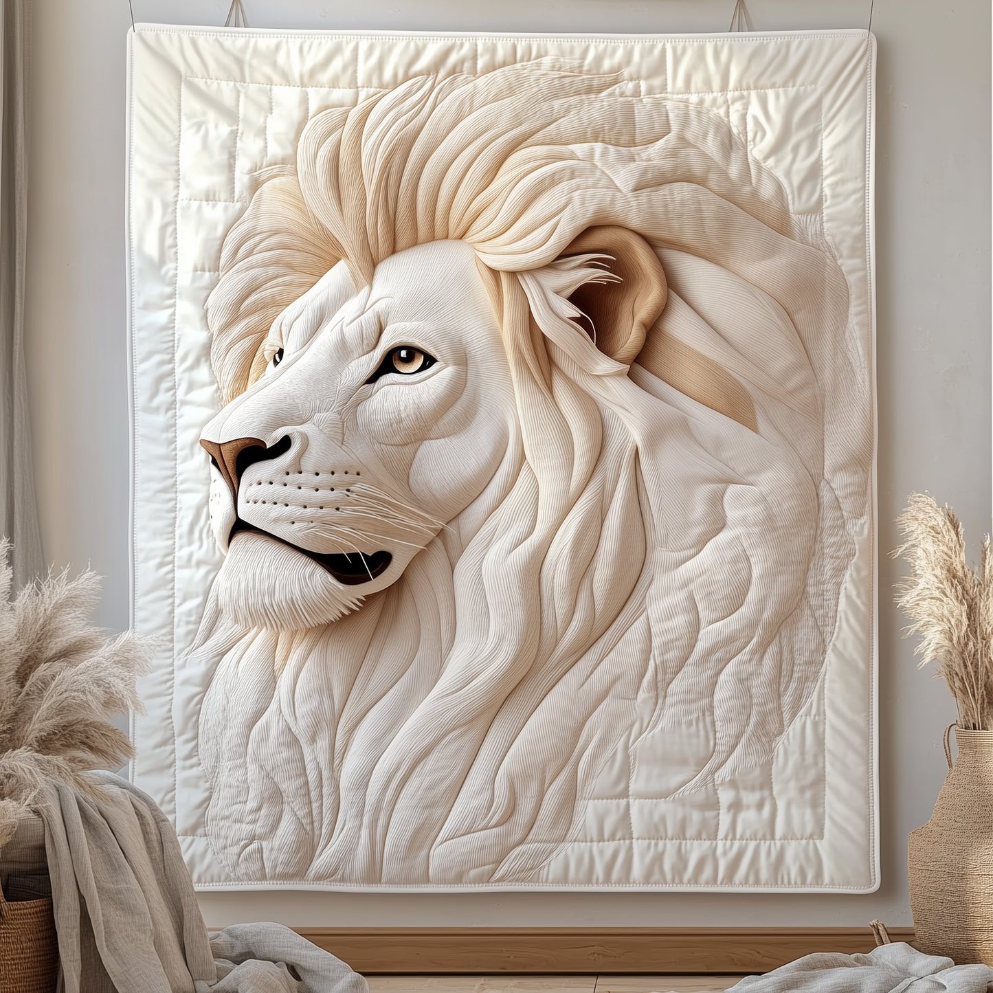 Majestic Lion Collection Quilted Blanket