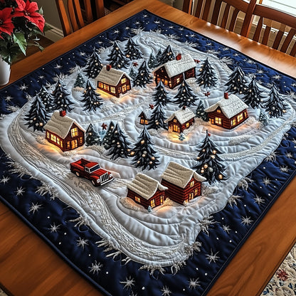 Holiday Village Quilted Table Topper GFTOTP12538