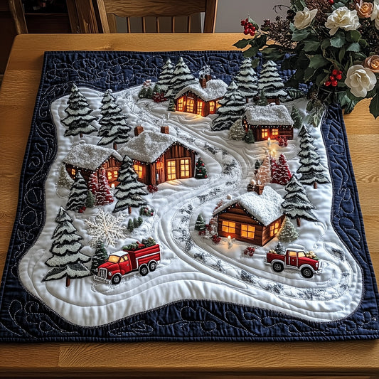 Holiday Village Quilted Table Topper GFTOTP12539