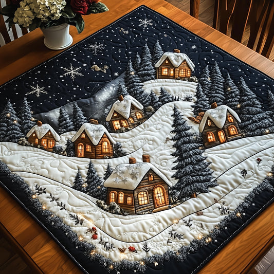 Holiday Village Quilted Table Topper GFTOTP12540