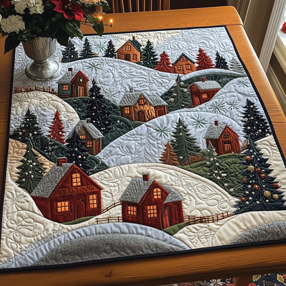 Holiday Village Quilted Table Topper GFTOTP12541