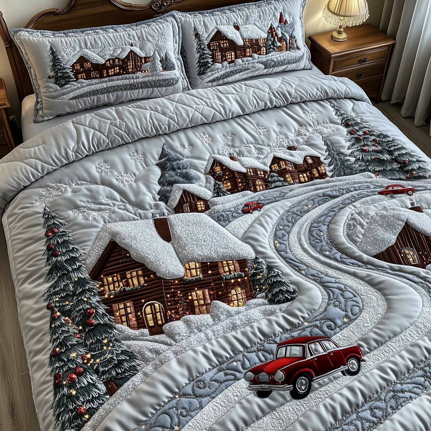 Yuletide Village Duvet Cover Set GFTOTP12547