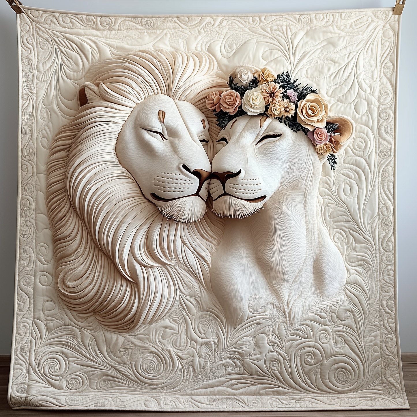 Majestic Lion Collection Quilted Blanket