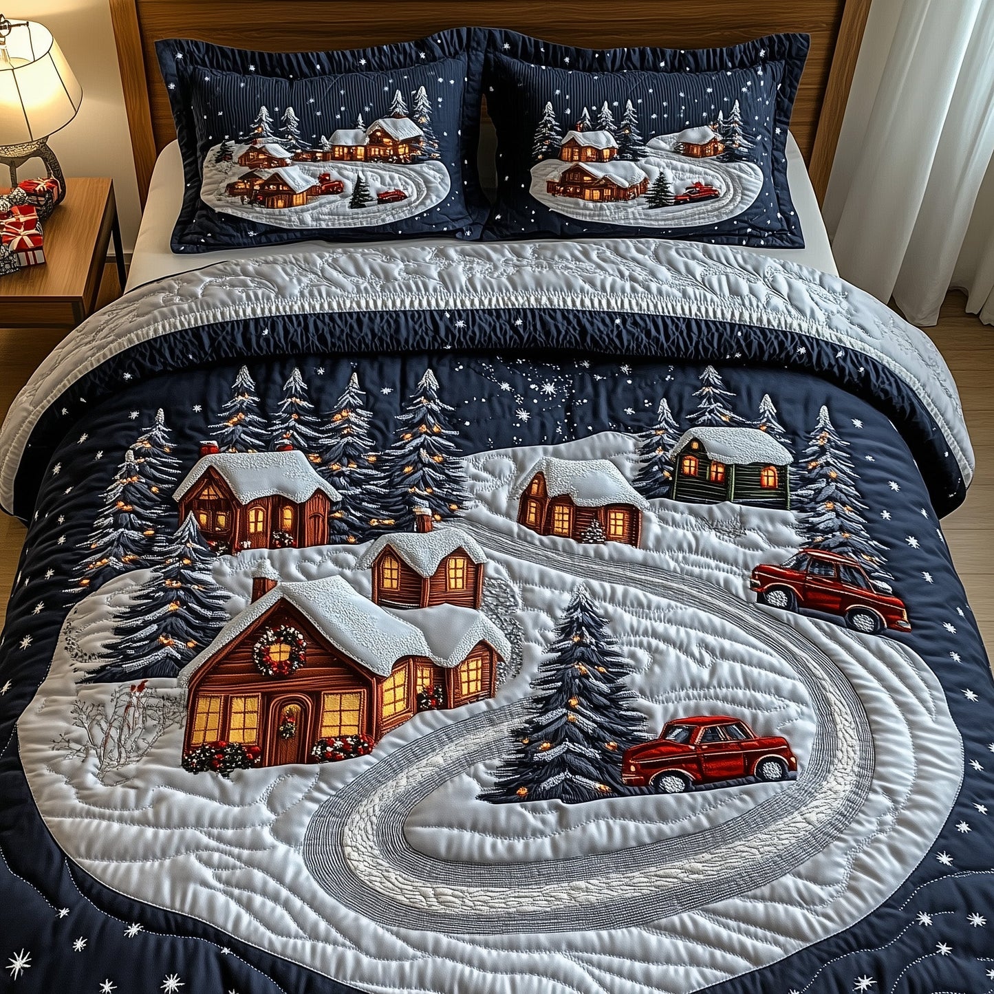 Yuletide Village Duvet Cover Set GFTOTP12551